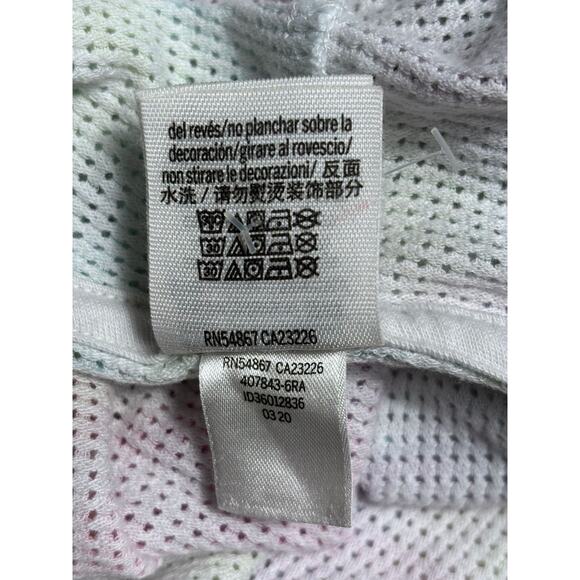 Pink by Victoria Secret Mesh Swim Coverup Hooded Womens Size S Tie Dye Multicolo - Picture 4 of 6